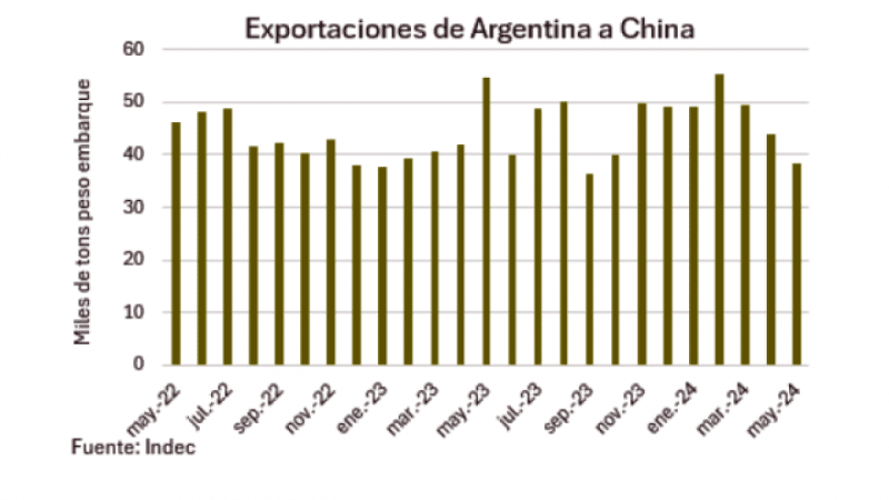 Por tercer mes consecutivo Mayo marcó un nuevo retroceso en exportaciones de carne