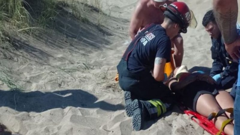 Cuatro mujeres resultaron heridas tras caerse de los cuatriciclos que conducían